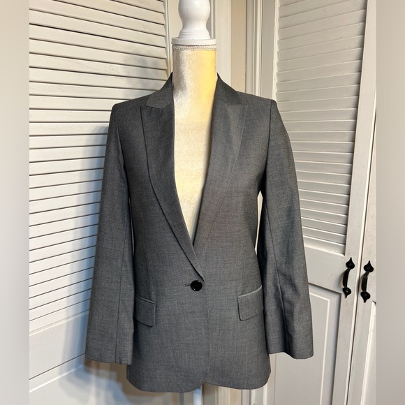 ZADIG & VOLTAIRE VIVA BIS GRAY BLAZER LOVE EMBELLISHED - Picture 6 of 9